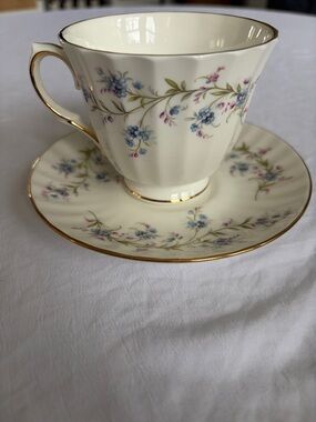 Duchess Vintage Fine China Teacup and Saucer. Tranquility pattern.